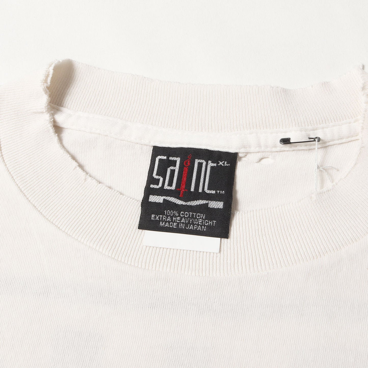 25SS ヴィンテージ加工 ナイン・インチ・ネイルズ パロディーロゴ Tシャツ(SS TEE / SAINT YOURSELF)