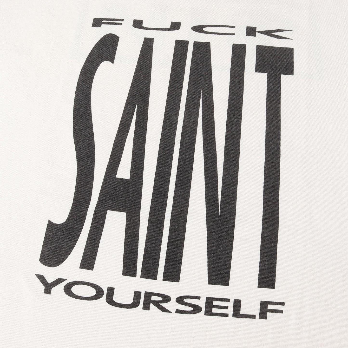 25SS ヴィンテージ加工 ナイン・インチ・ネイルズ パロディーロゴ Tシャツ(SS TEE / SAINT YOURSELF)