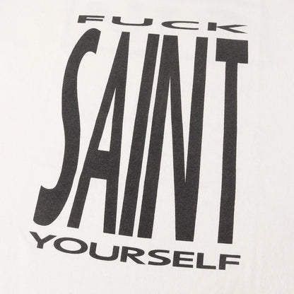 25SS ヴィンテージ加工 ナイン・インチ・ネイルズ パロディーロゴ Tシャツ(SS TEE / SAINT YOURSELF)