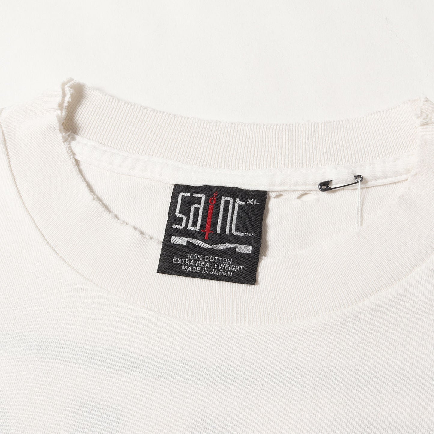 25SS ヴィンテージ加工 ナイン・インチ・ネイルズ パロディーロゴ Tシャツ(SS TEE / SAINT YOURSELF)