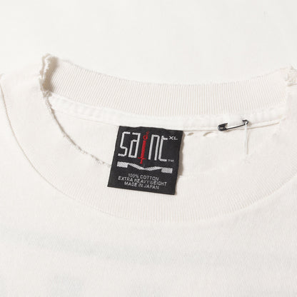 25SS ヴィンテージ加工 ナイン・インチ・ネイルズ パロディーロゴ Tシャツ(SS TEE / SAINT YOURSELF)