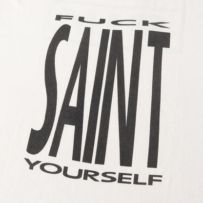 25SS ヴィンテージ加工 ナイン・インチ・ネイルズ パロディーロゴ Tシャツ(SS TEE / SAINT YOURSELF)