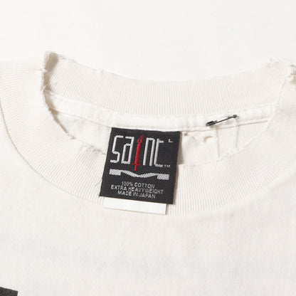 25SS ヴィンテージ加工 ナイン・インチ・ネイルズ パロディーロゴ Tシャツ(SS TEE / SAINT YOURSELF)