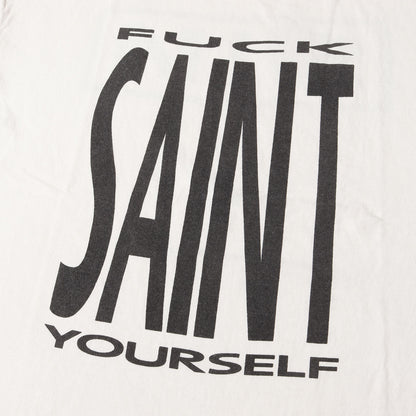 25SS ヴィンテージ加工 ナイン・インチ・ネイルズ パロディーロゴ Tシャツ(SS TEE / SAINT YOURSELF)