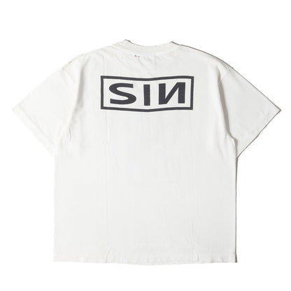 25SS ヴィンテージ加工 ナイン・インチ・ネイルズ パロディーロゴ Tシャツ(SS TEE / SAINT YOURSELF)