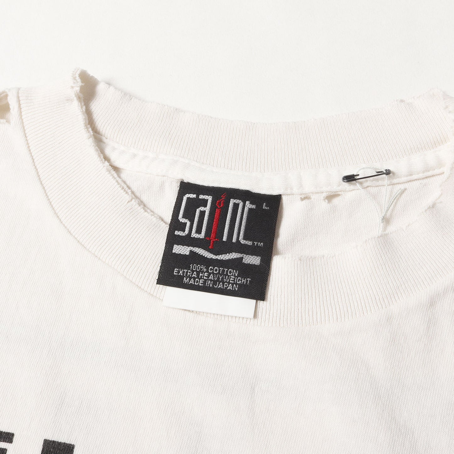 25SS ヴィンテージ加工 ナイン・インチ・ネイルズ パロディーロゴ Tシャツ(SS TEE / SAINT YOURSELF)