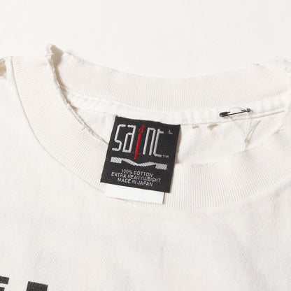 25SS ヴィンテージ加工 ナイン・インチ・ネイルズ パロディーロゴ Tシャツ(SS TEE / SAINT YOURSELF)