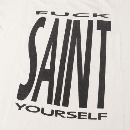 25SS ヴィンテージ加工 ナイン・インチ・ネイルズ パロディーロゴ Tシャツ(SS TEE / SAINT YOURSELF)