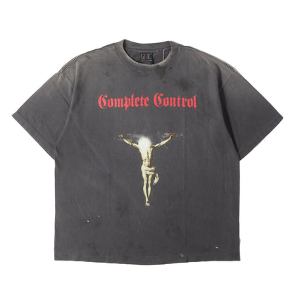 25SS ×河村康輔 ヴィンテージ加工 キリスト Tシャツ(KK_SS TEE / COMPLETE CONTRL)