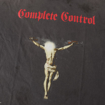 25SS ×河村康輔 ヴィンテージ加工 キリスト Tシャツ(KK_SS TEE / COMPLETE CONTRL)