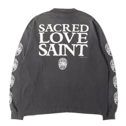 25SS ヴィンテージ加工 キリスト ロングスリーブ Tシャツ(LS TEE / LOVE SAINT)