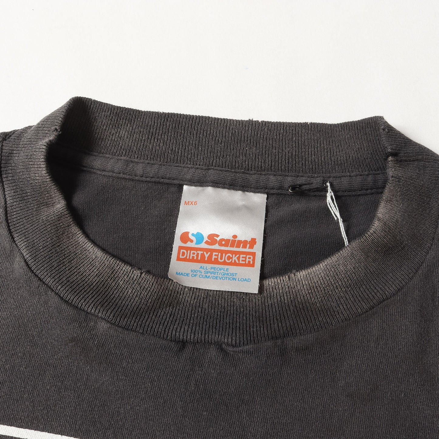 25SS ヴィンテージ加工 キリスト ロングスリーブ Tシャツ(LS TEE / LOVE SAINT)