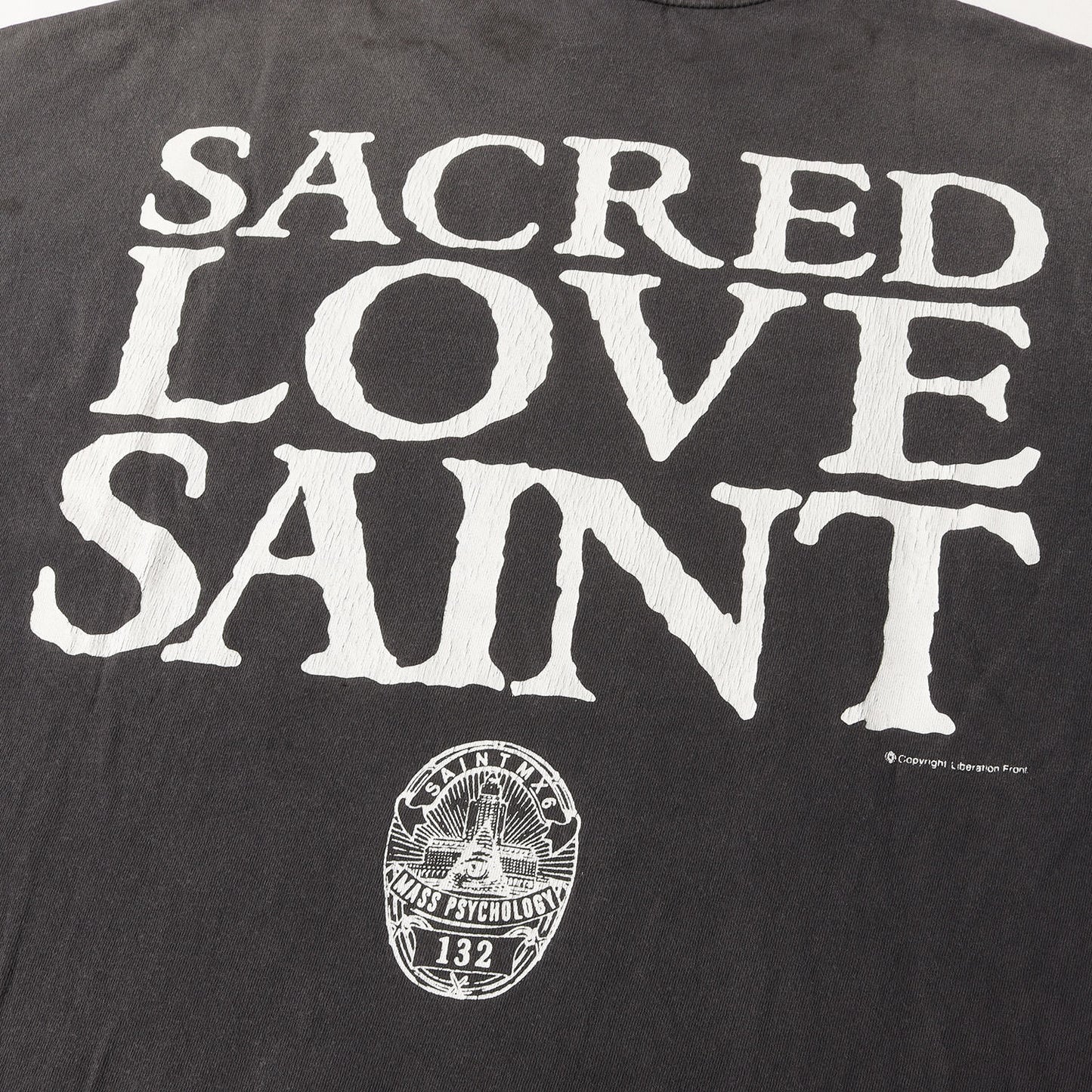 25SS ヴィンテージ加工 キリスト ロングスリーブ Tシャツ(LS TEE / LOVE SAINT)