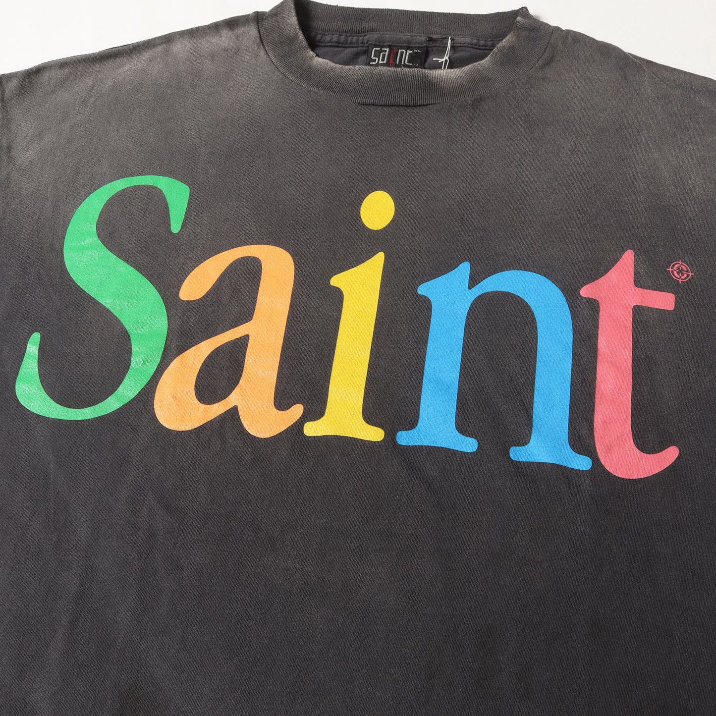 25SS ヴィンテージ加工 グラフィック ロングスリーブ Tシャツ(LS TEE / SAINT)