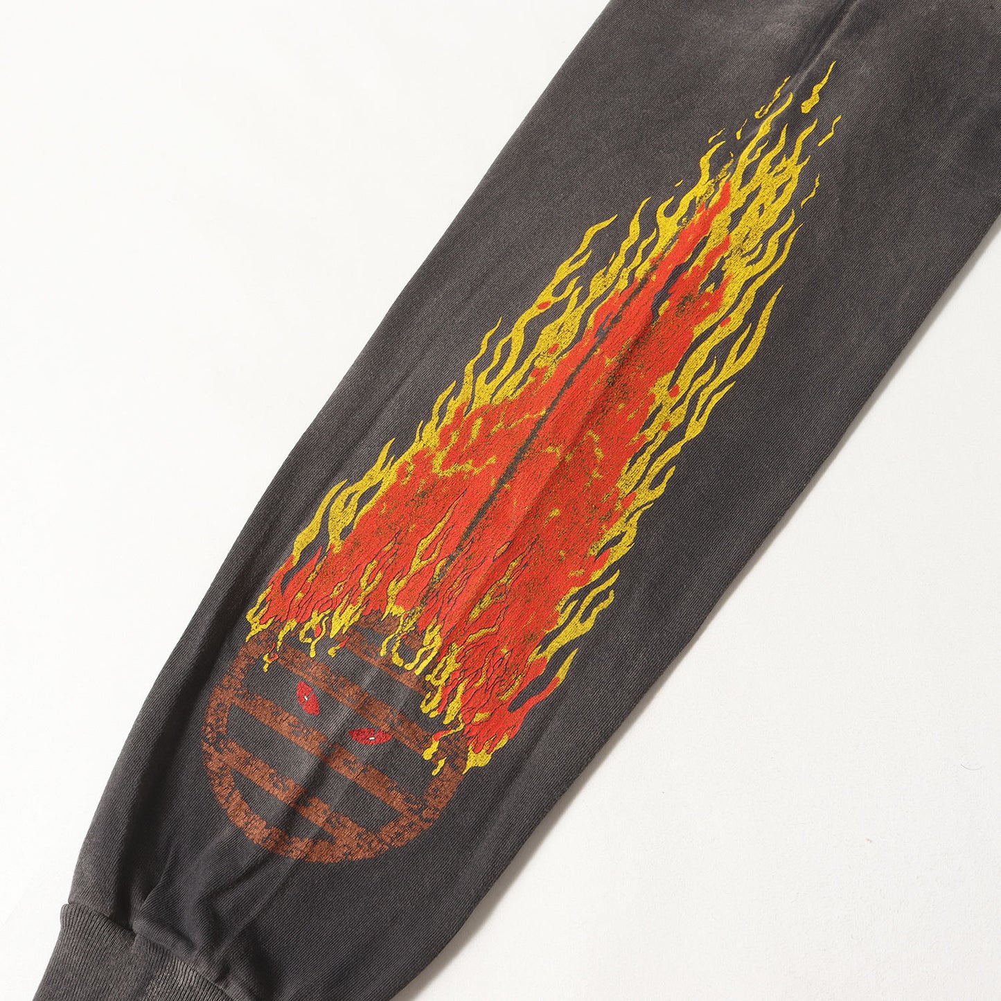 24AW ヴィンテージ加工 グラフィック ロングスリーブ Tシャツ(LS TEE / LIVE IN HELL)