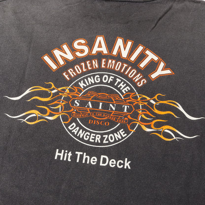 25SS ×TEFLON DISCO ヴィンテージ加工 ロングスリーブ Tシャツ(LS TEE / INSANITY)