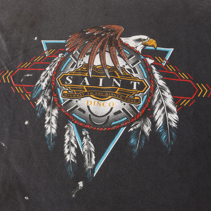 25SS ×TEFLON DISCO ヴィンテージ加工 ロングスリーブ Tシャツ(LS TEE / SAINT DISCO)