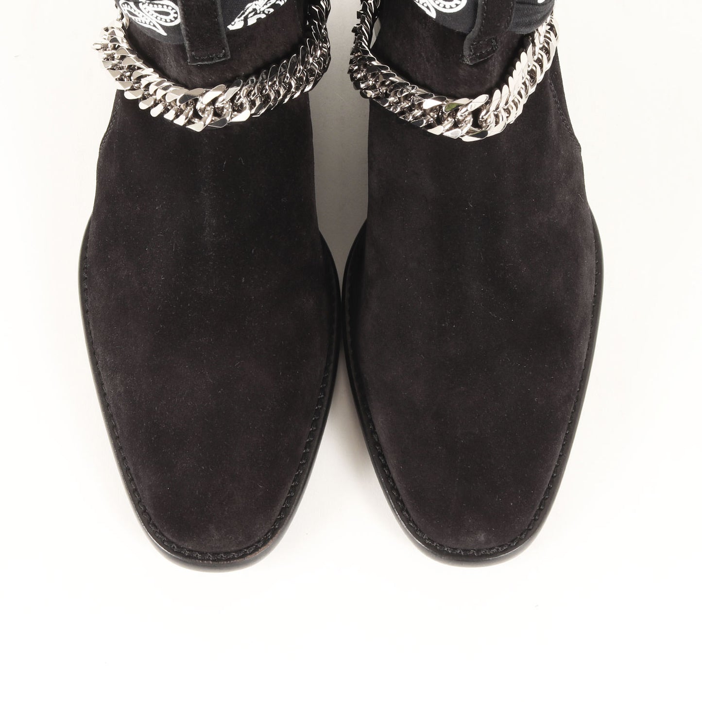 21SS バンダナ&チェーン バックルベルト スウェード ブーツ(Bandana Buckle Boots)