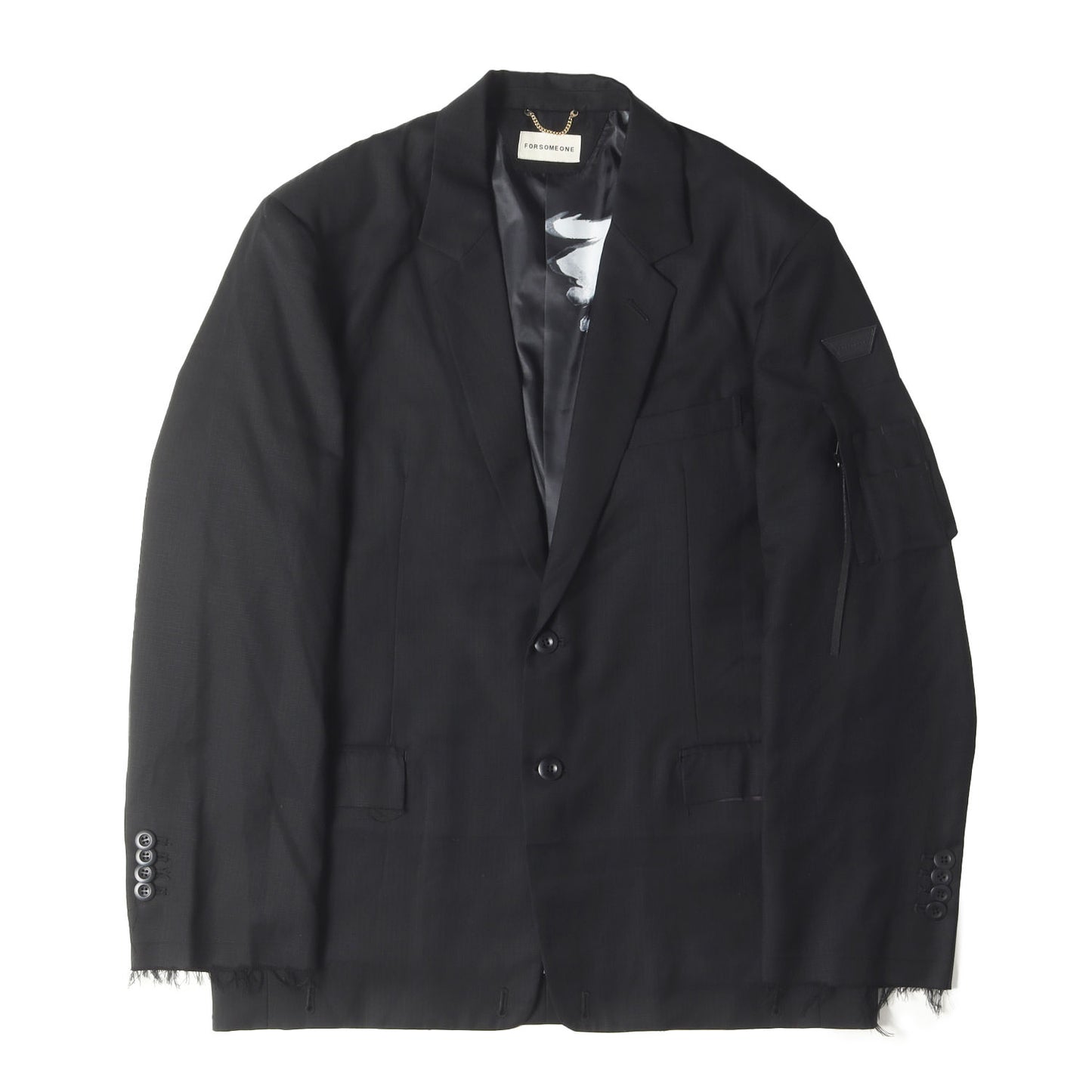 リップストップウール ミリタリー テーラードジャケット