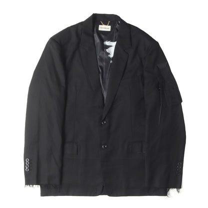 リップストップウール ミリタリー テーラードジャケット