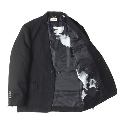 リップストップウール ミリタリー テーラードジャケット