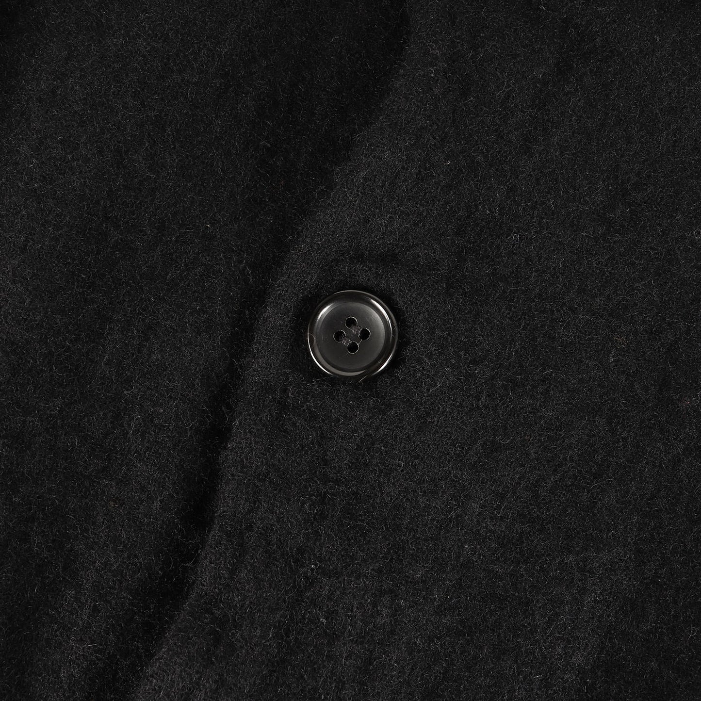 24AW ウール縮絨 袖ニット ４つボタンジャケット(wool nylon thin serge garment treated)