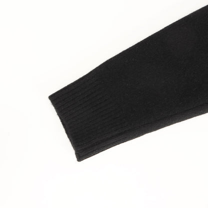 24AW ウール縮絨 袖ニット ４つボタンジャケット(wool nylon thin serge garment treated)