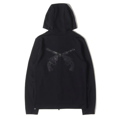 ラインストーン 二丁拳銃 ジャージ ジップ パーカー