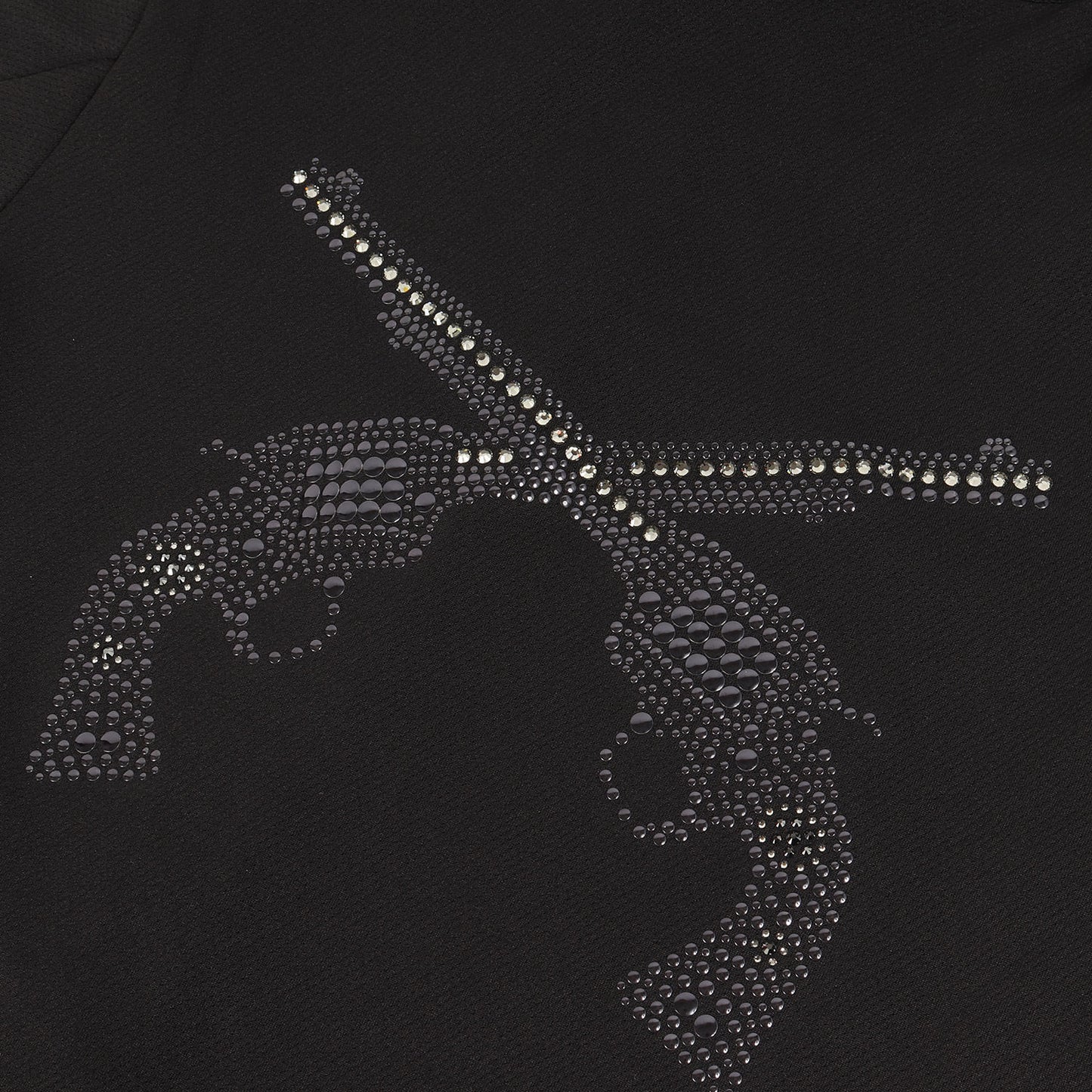 ラインストーン 二丁拳銃 ジャージ ジップ パーカー