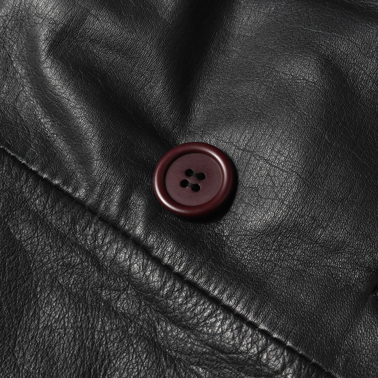 90s カウレザー ダブルブレスト コート JACKER'S