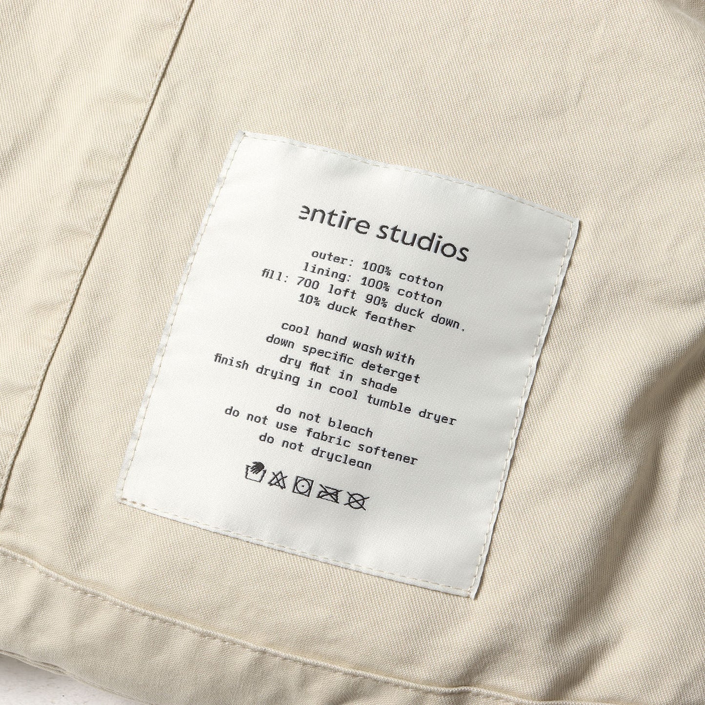 25SS コットンキャンバス ショート ダウンジャケット(MML PUFFER COTTON)