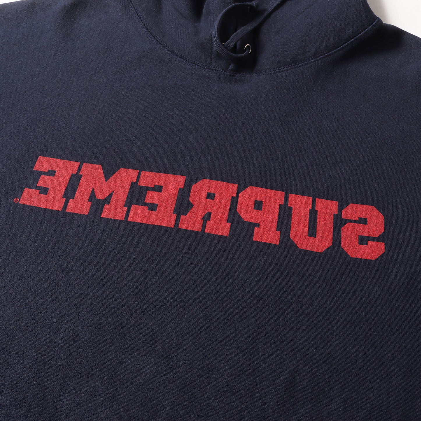 25SS ウォッシュ リバースロゴ スウェットパーカー(Reverse Hooded Sweatshirt)