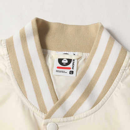 25SS AAPE NOW ロゴ刺繍 ナイロン スタジャン / ジャケット