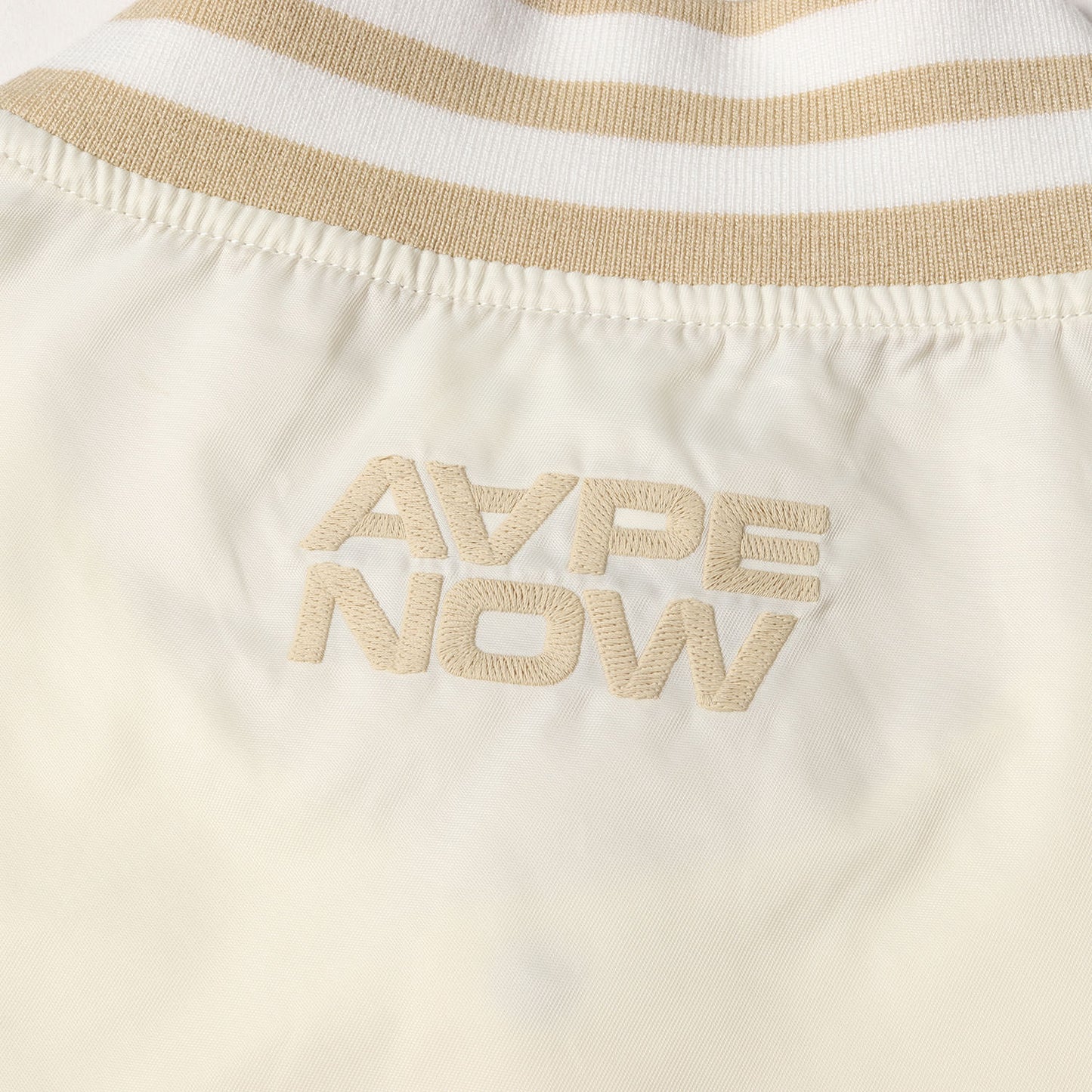 25SS AAPE NOW ロゴ刺繍 ナイロン スタジャン / ジャケット