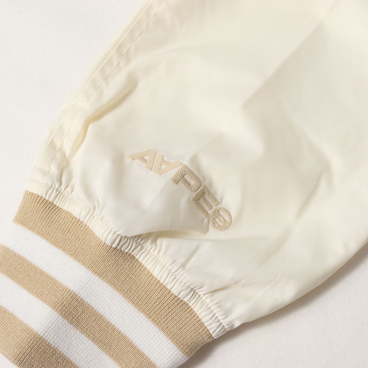 25SS AAPE NOW ロゴ刺繍 ナイロン スタジャン / ジャケット