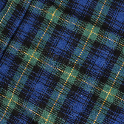 23AW フード付き 裏地キルティング チェック ネルシャツ(Tartan Flannel Hooded Shirt)