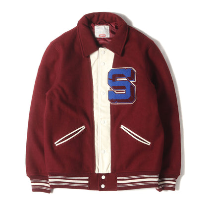 アーチロゴ メルトンバーシティジャケット / スタジャン(Captain Varsity Jacket)