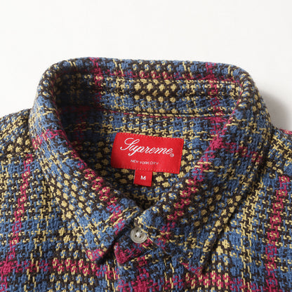 23SS バスケット ウィーブ チェックシャツ(Basket Weave Plaid Shirt)