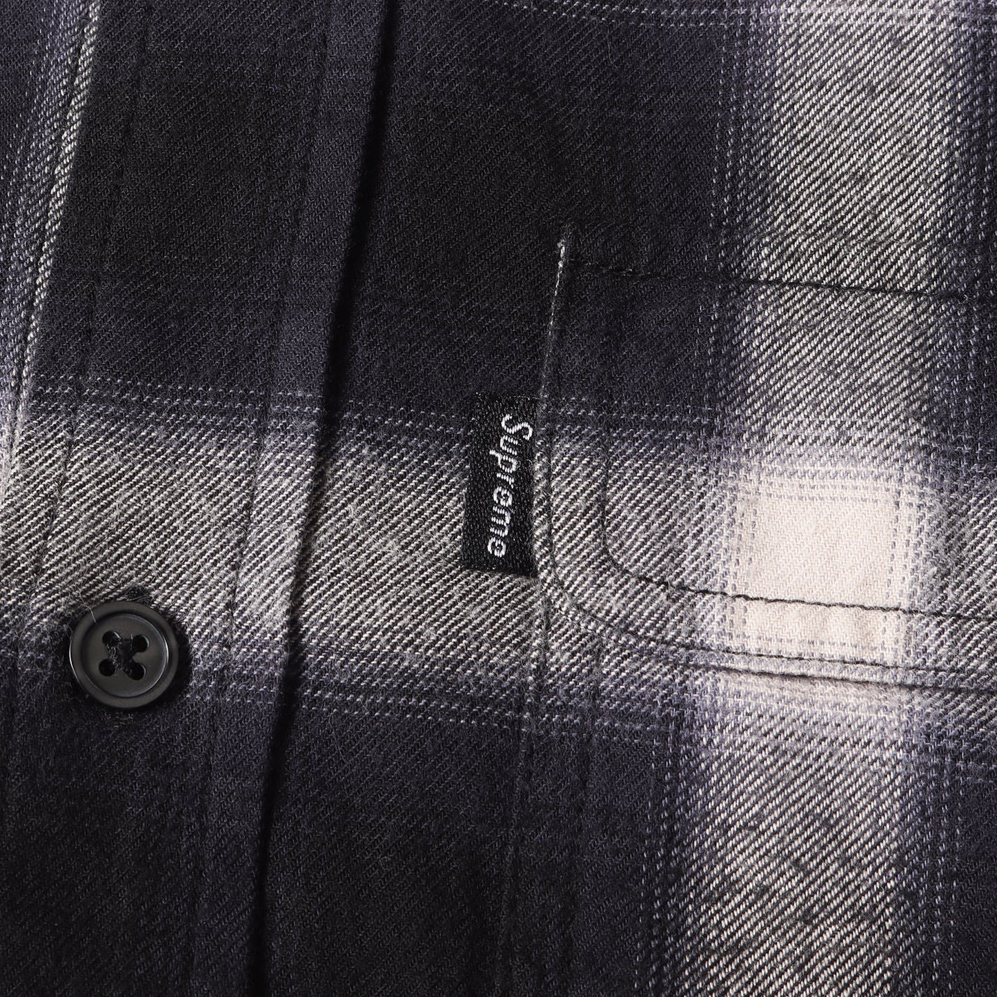 ×UNDERCOVER サテンフード付き オンブレチェック シャツ(Satin Hooded Flannel Shirt)