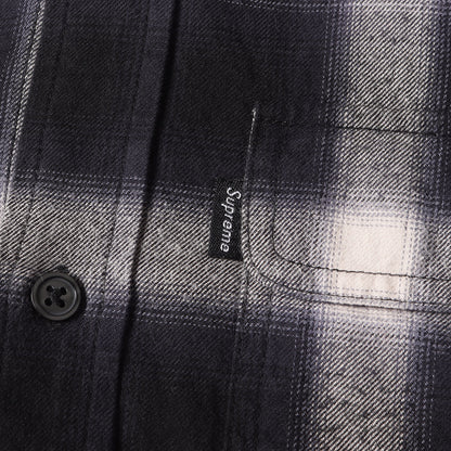 ×UNDERCOVER サテンフード付き オンブレチェック シャツ(Satin Hooded Flannel Shirt)