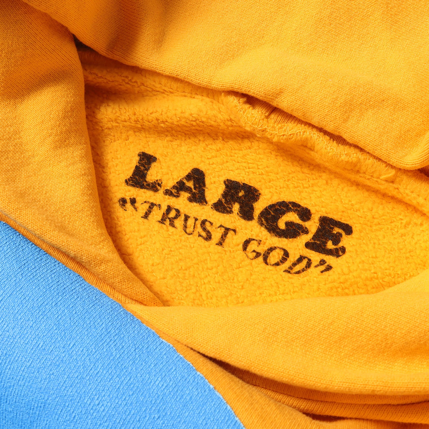 ×Kanye West Trust God Sunday Service 発泡プリント オーバーサイズ スウェットパーカー