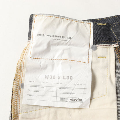 ヴィンテージ加工 リジッド デニムパンツ(SOCIAL SCULPTURE DENIM 03NW 03 NON-WASHED)