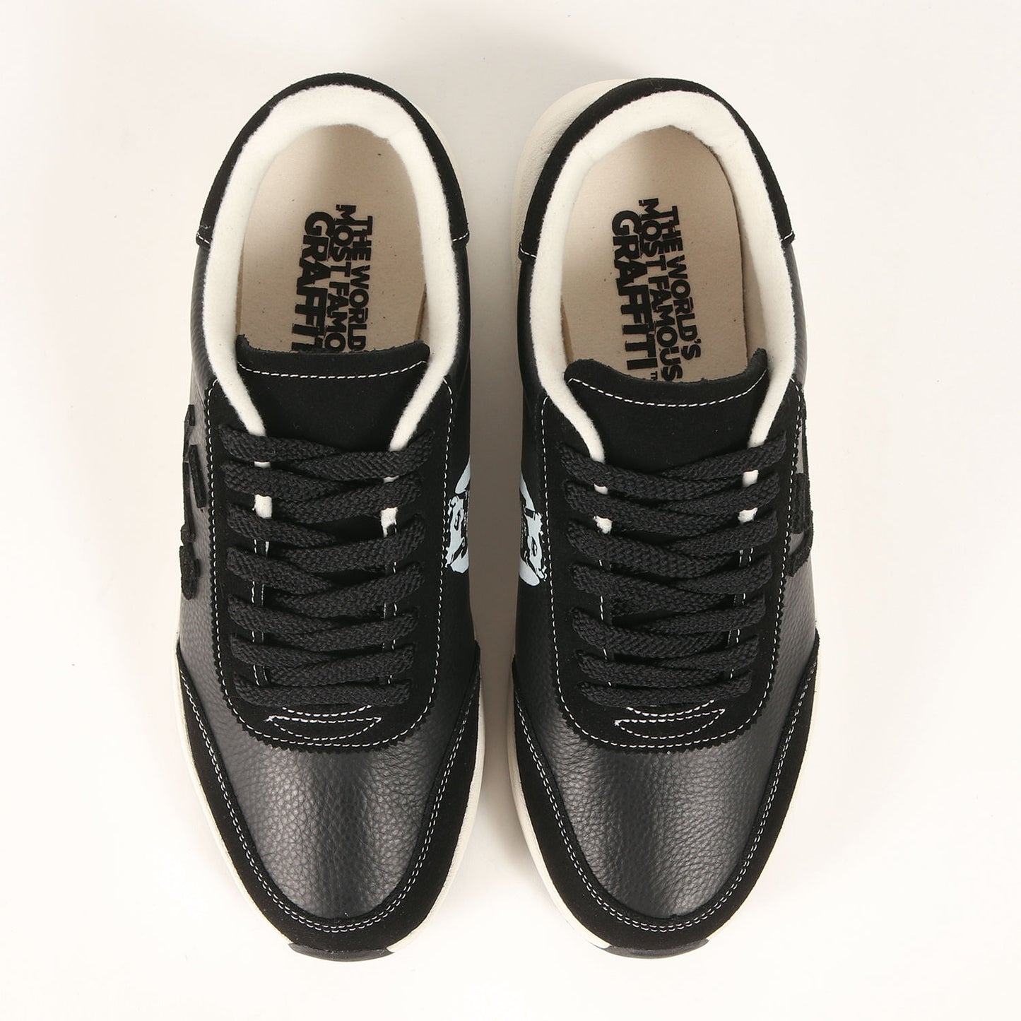 ×BRANDALISED Banksy にゅBLOW レザー スニーカー