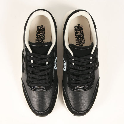 ×BRANDALISED Banksy にゅBLOW レザー スニーカー