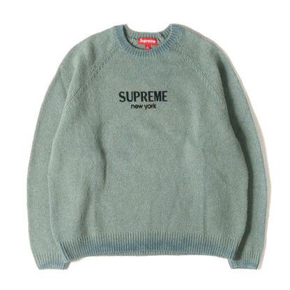 24AW ブランドロゴ ウールニット セーター(Flocked Logo Sweater)
