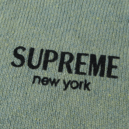 24AW ブランドロゴ ウールニット セーター(Flocked Logo Sweater)