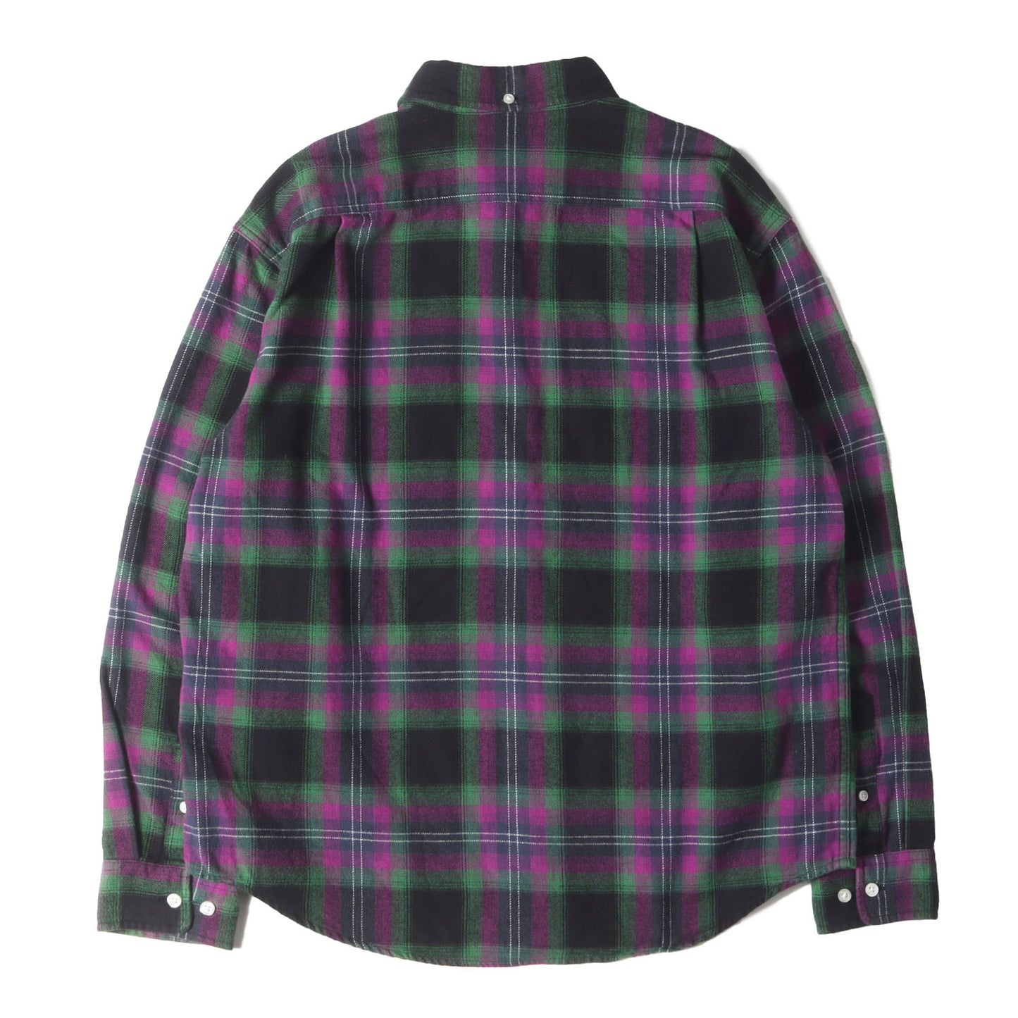 22SS ボタンダウン チェック フランネルシャツ(Brushed Plaid Flannel Shirt)