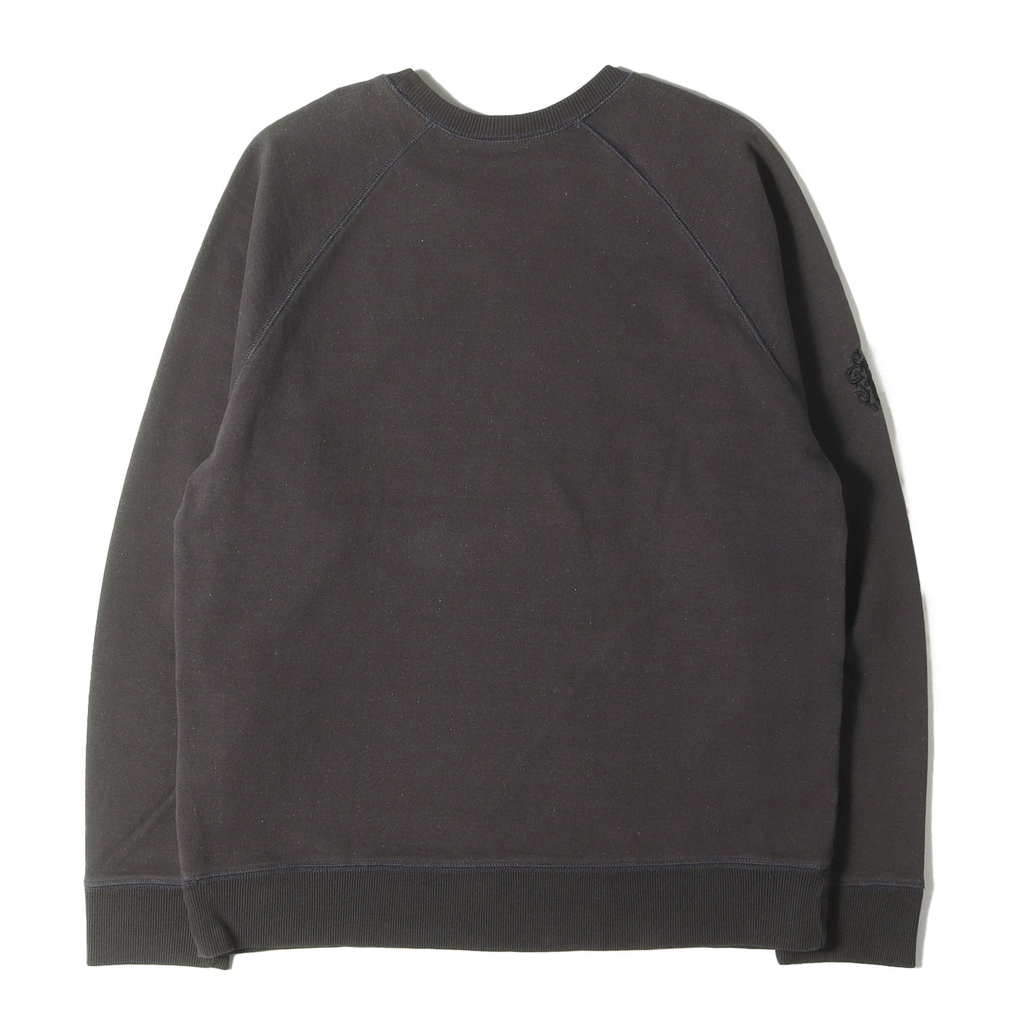 近年モデル Y Not ダガー刺繍 クルーネック スウェット(YNOT Vertical Logo Embroidery Sweat Shirt)