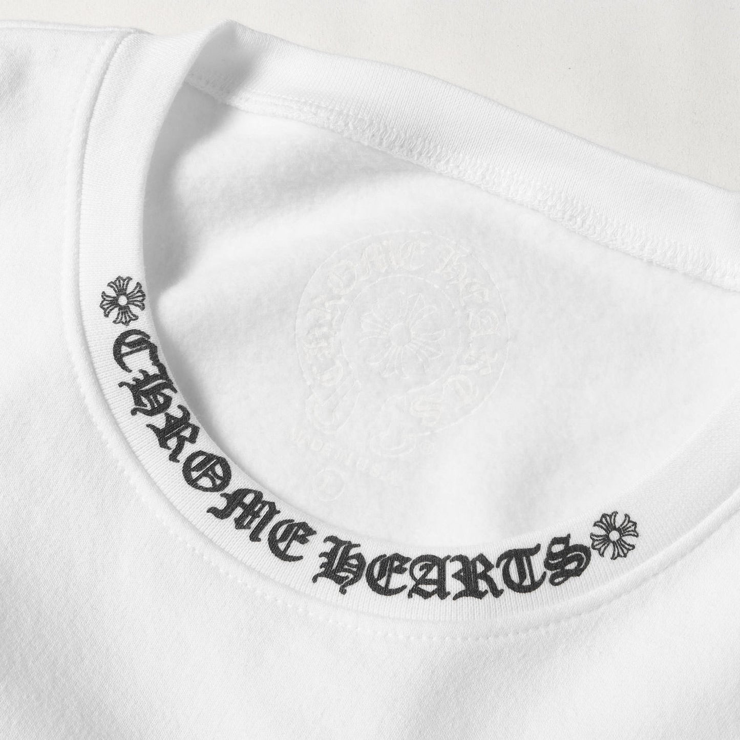 近年モデル ネックロゴ クルーネック スウェット(SWTSHRT PLVR)