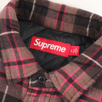 24AW フェード加工 裏地キルティング チェック ネルシャツ(Quilted Plaid Shirt)